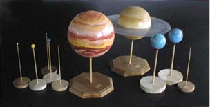 太陽系模型の製作